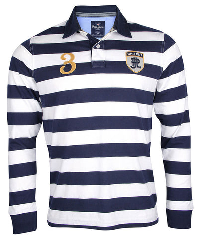 Polo Long Black Stripes